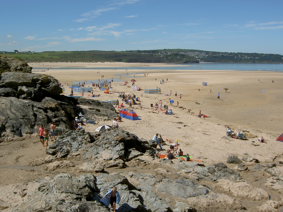 View of St Ives Bay and River Mouth